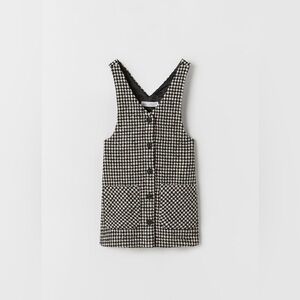 • Zara • Houndstooth Pinafore Dress (girl) Size 9